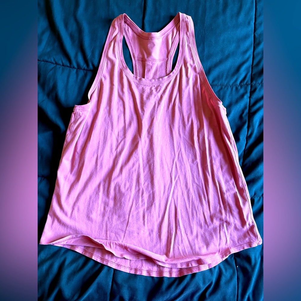 Lululemon Love tank - older style - deep rose color - size 10 - gently worn